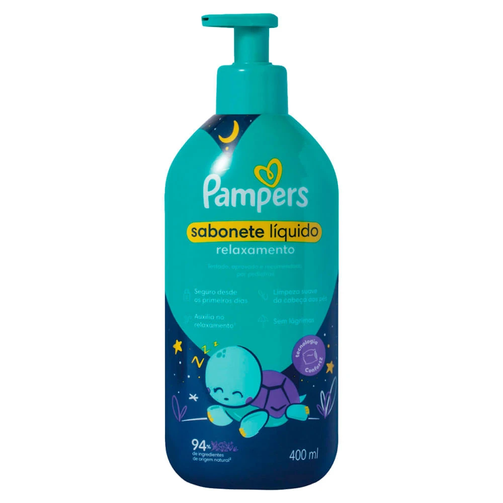 Sabonete Líquido Pampers Relaxamento da Cabeça aos Pés 400ml