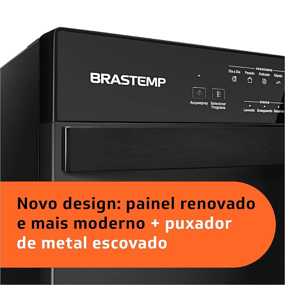 Lava Louças Brastemp 8 Serviços Preta BLF08AE 127V