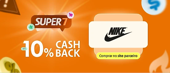 NIKE COM ATÉ 10% DE CASHBACK