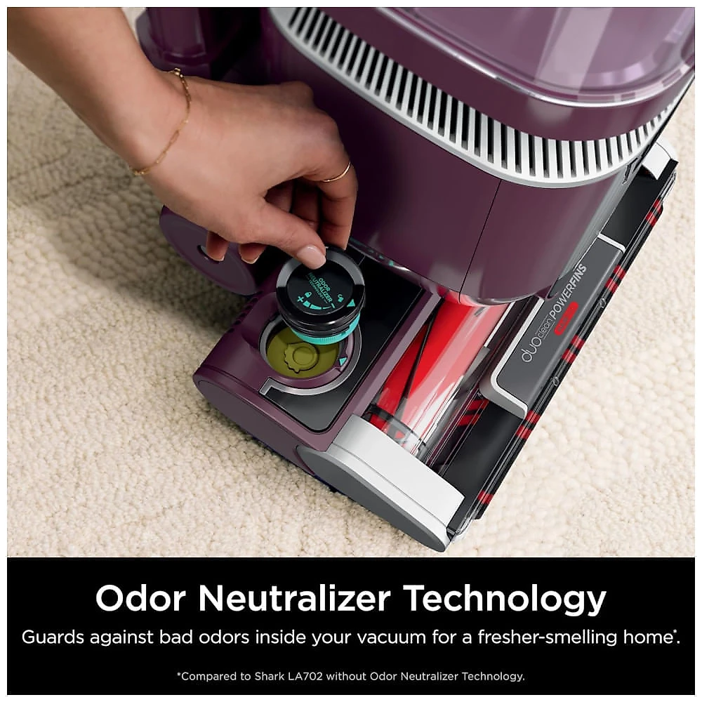 Aspirador Vertical Shark LA702 Rotator Pet LiftAway ADV com Tecnologia DuoClean PowerFins HairPro e Neutralizador de Odores, Roxo Vinho com Sistema