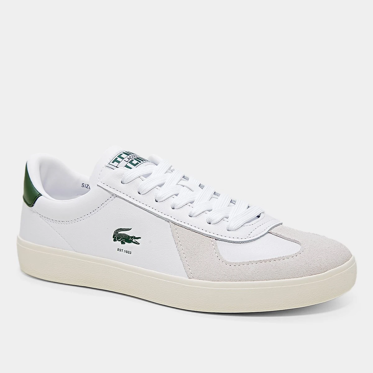 Miniatura Tênis Lacoste Baseshot Feminino Branco - 34