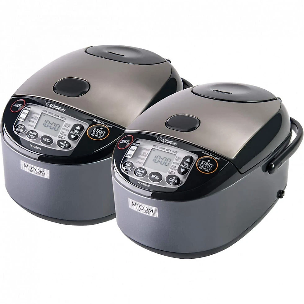 Panela de Arroz Elétrica até 10 xícaras não Cozidas com Painel de Controle, 110V 880W, Zojirushi NL GAC18, Preta