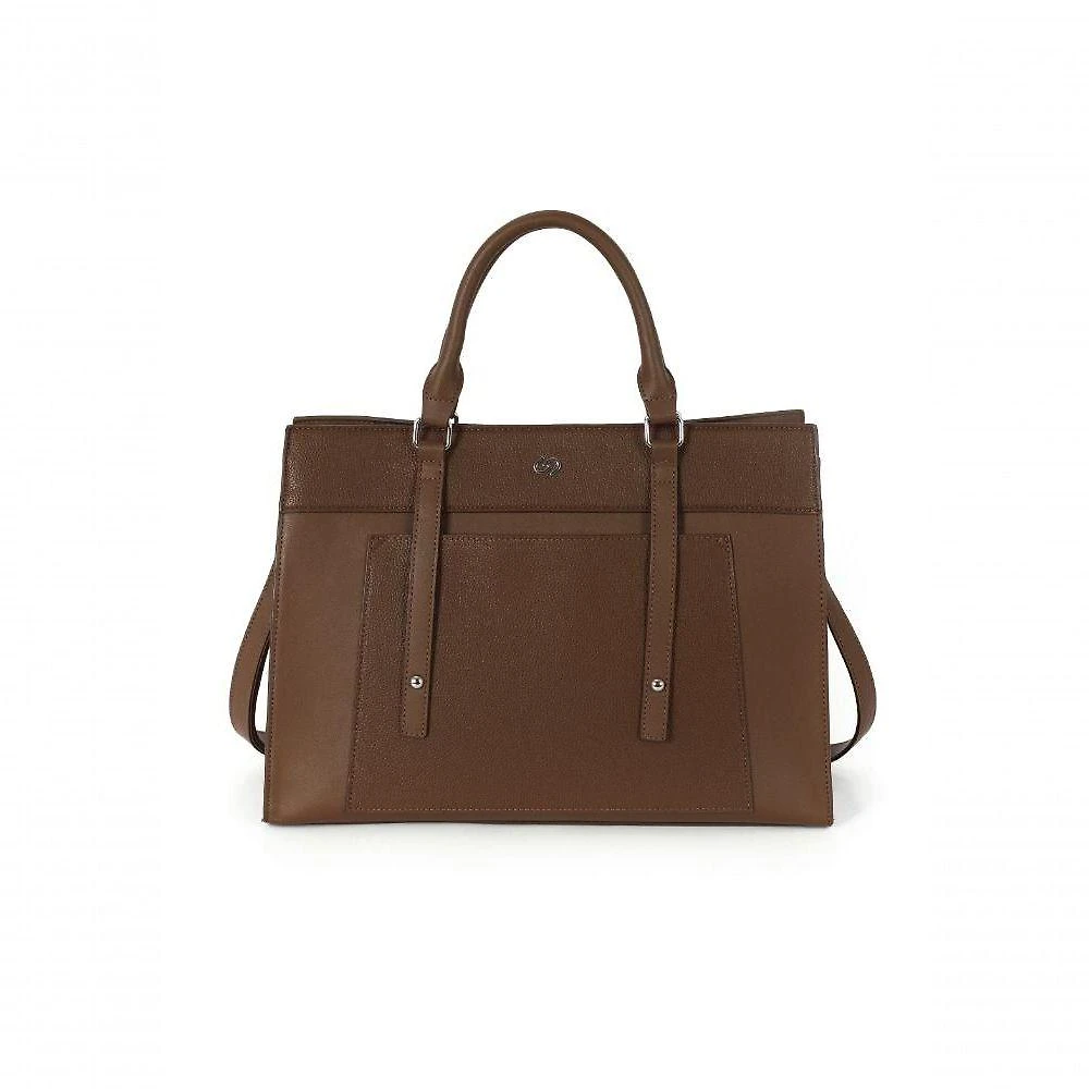 Bolsa Tote Luxcel Gash BS72975GA em PU 39.5X28X13CM Marrom Feminina