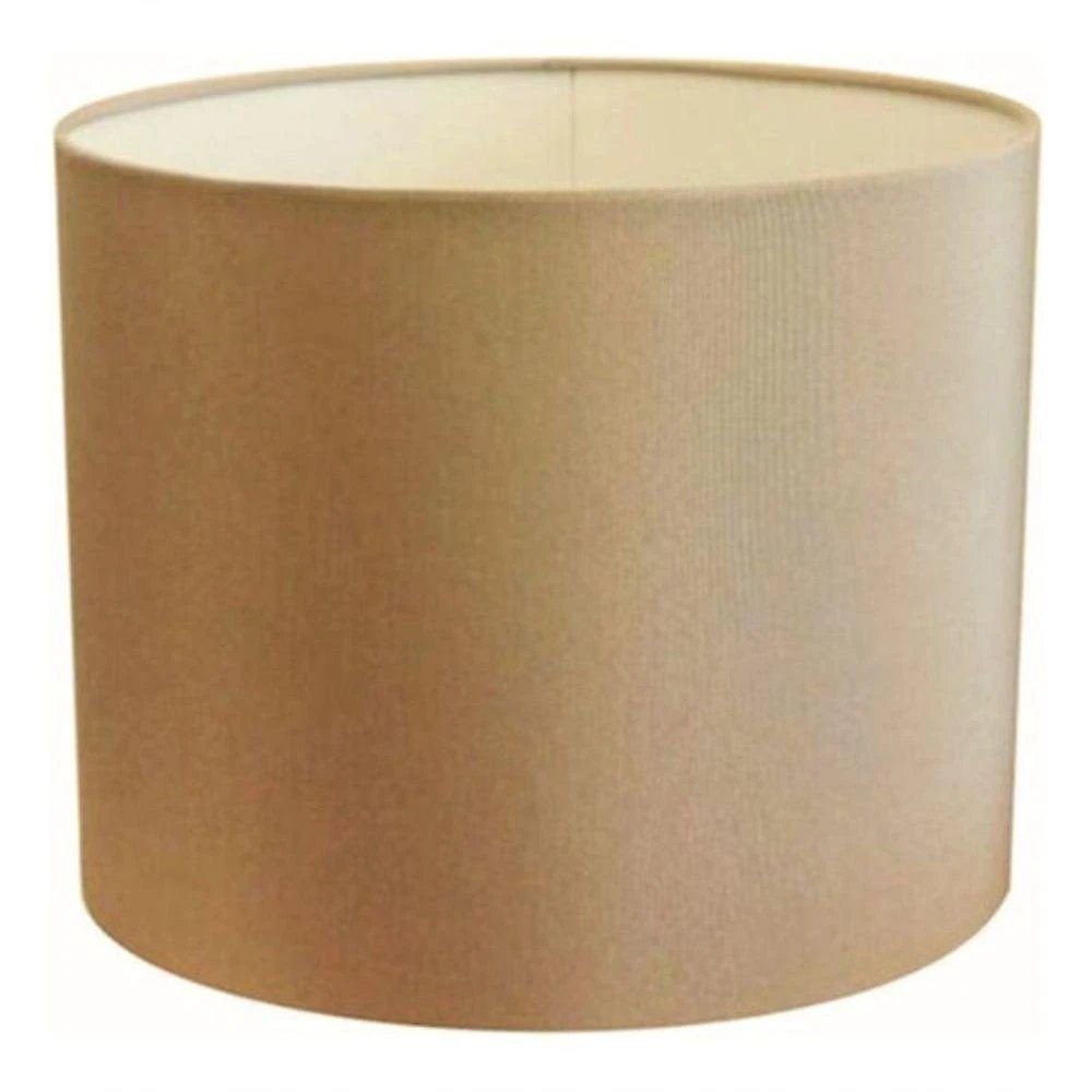 Cúpula Abajur E Luminária Cilíndrica Vivare Cp-7019 ø40x30cm - Bocal Nacional Palha