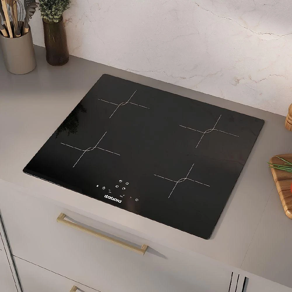 Cooktop de Indução Itatiaia Master 4Q 4 Bocas Vidro Temperado Preto 220V