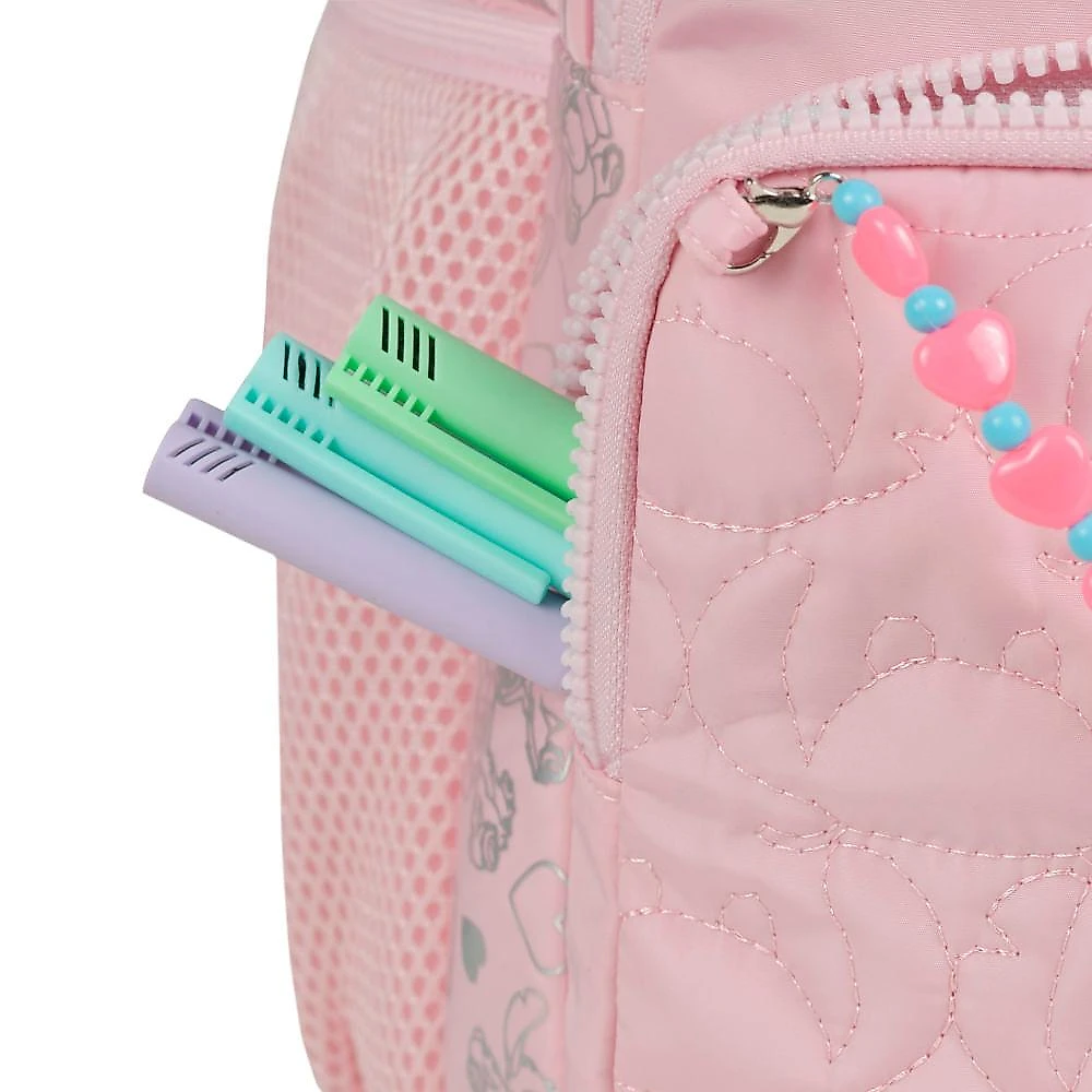 Mochila de 4 Rodinhas Feminina Stitch & Angel Rosa Claro Rosa claro