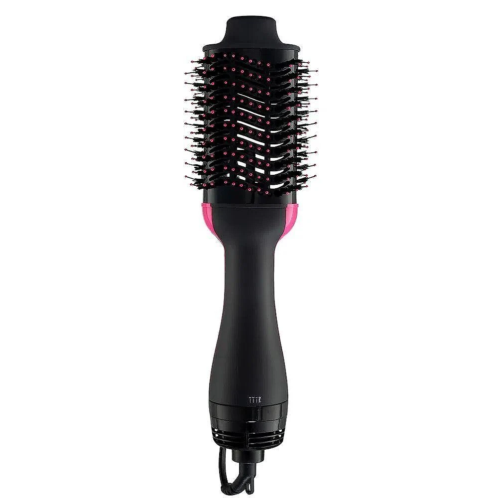 Escova Secadora Britania Cerâmica Bec02 Preto Com Rosa Bivolt