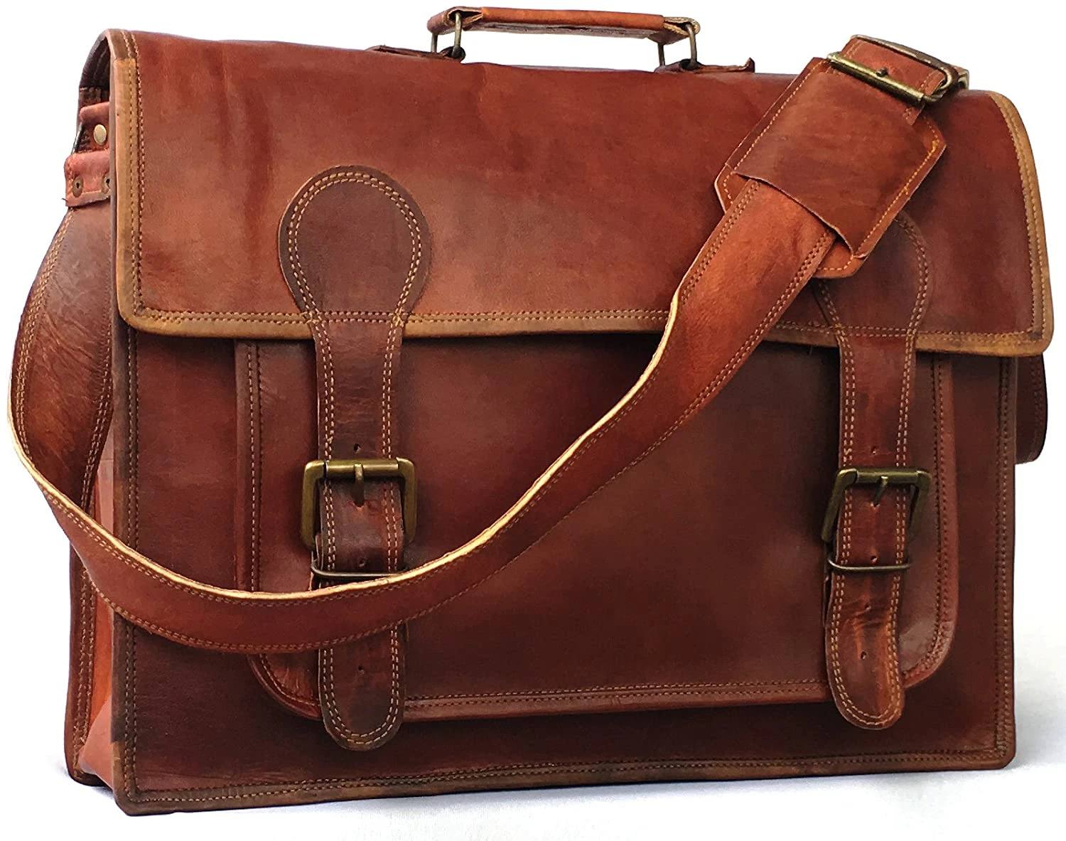 cuero BolsaPasta de Couro Genuíno Masculina para Laptop