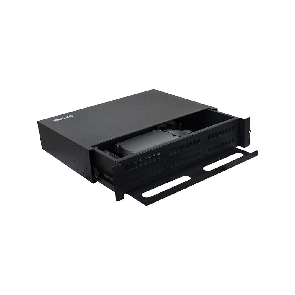 Caixa DIO para Rack 19" 48FO Formato Compacto Preto Evus
