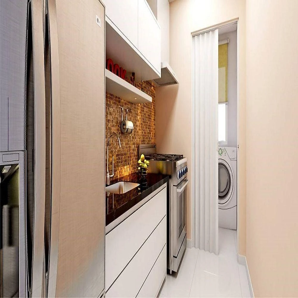 Porta Sanfonada De Pvc Plasbil 210x70cm Branco