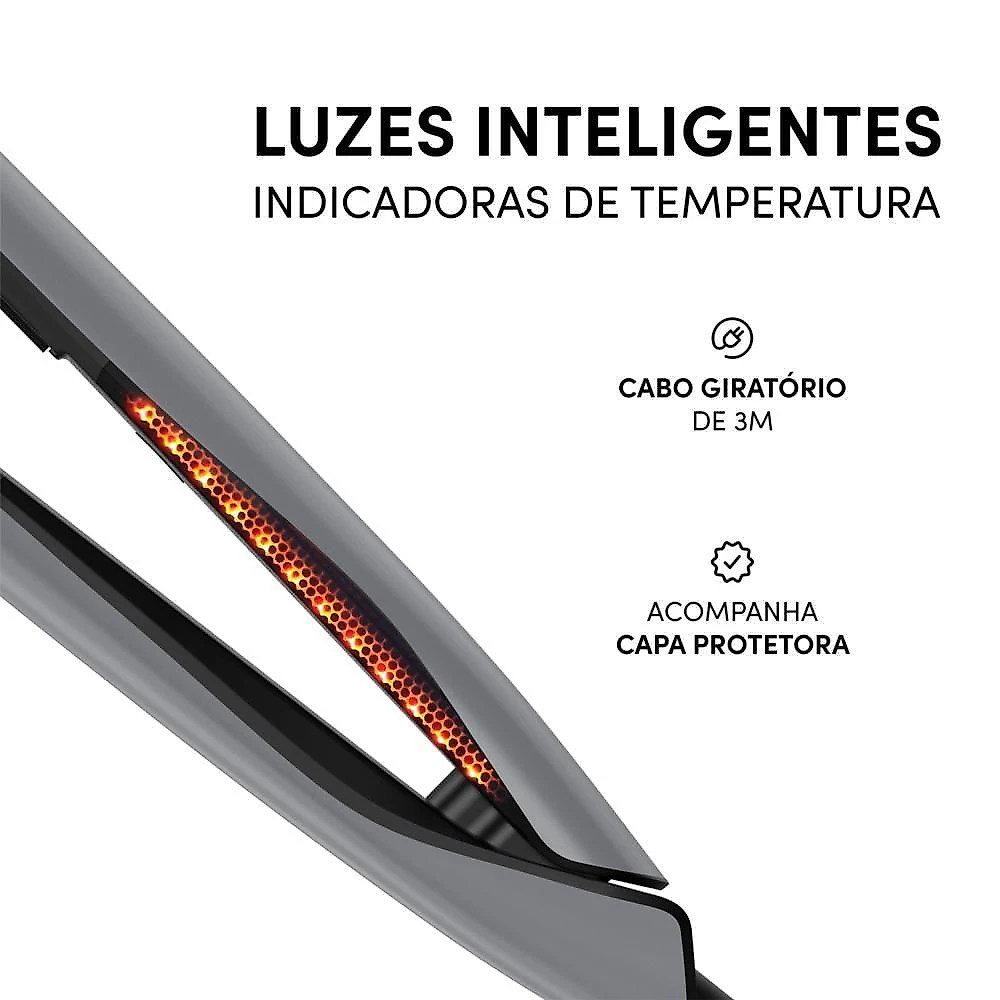 Prancha De Cabelo Wap Intense Pro 482°f Wp482 Bivolt
