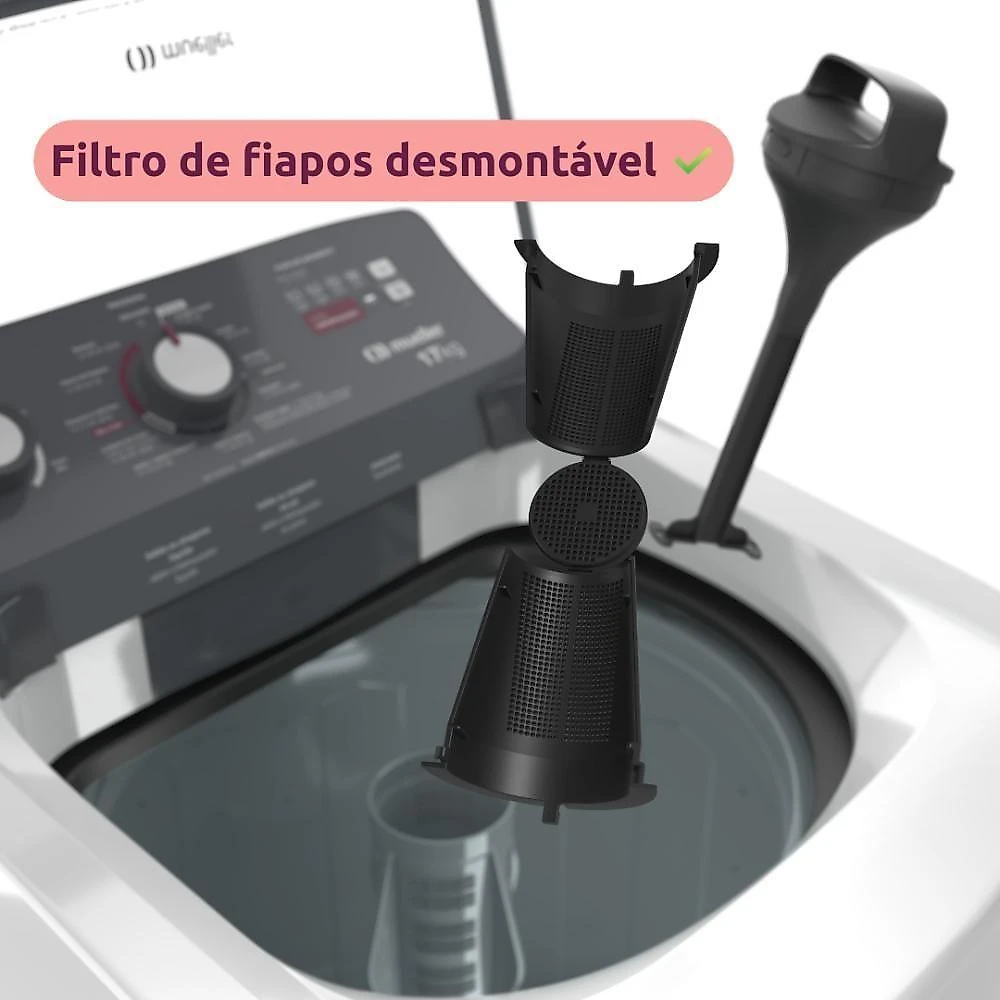 Máquina De Lavar Mueller 17kg Com Ultracentrifugação E Ciclo Rápido MLA17 110V Branco