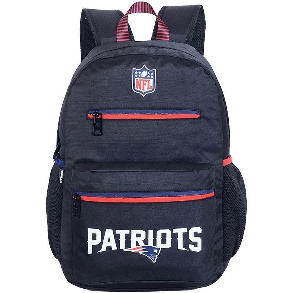 Mochila Xeryus Patriots NFL Poliéster Preta Unissex