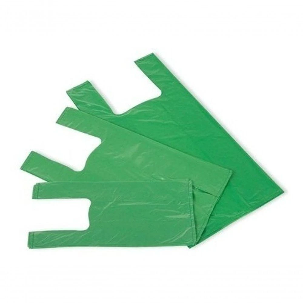 Sacola Plástica Reciclada 45x60 5KG para Uso Reforçado com Polietileno Recuperado Azul, Verde