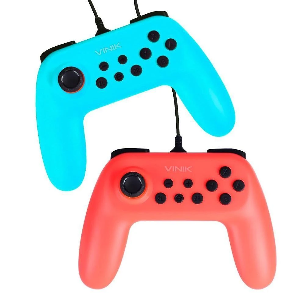 Kit Com 2 Controles Usb Switch-nintendo Switch - Vinik...