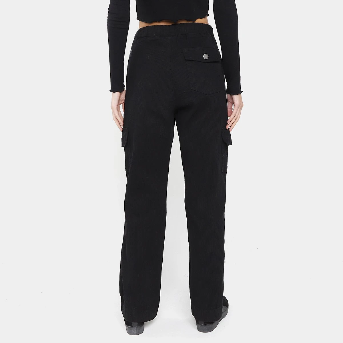 Miniatura Calça Baw Clothing Summer Cotele Feminina Preto - G