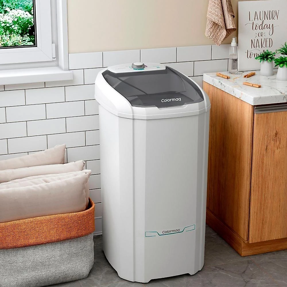 Tanquinho Colormaq Lcs 10Kg Semiautomático 127V Branco 127V 110V