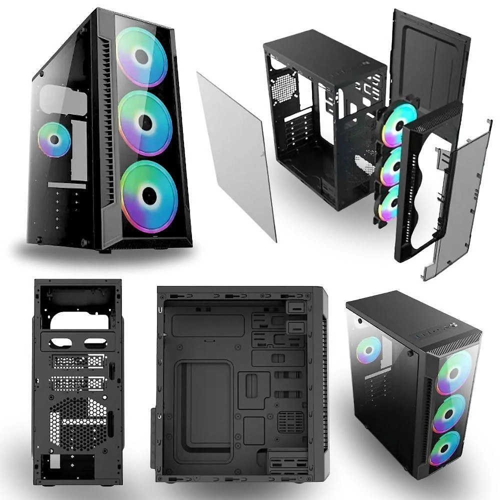 Miniatura Pc Gamer Amd Ryzen 5 4600g, 16gb Ram, Placa De Video Radeon Vega 7, Ssd 480gb, Fonte 200w + Kit Gamer Completo