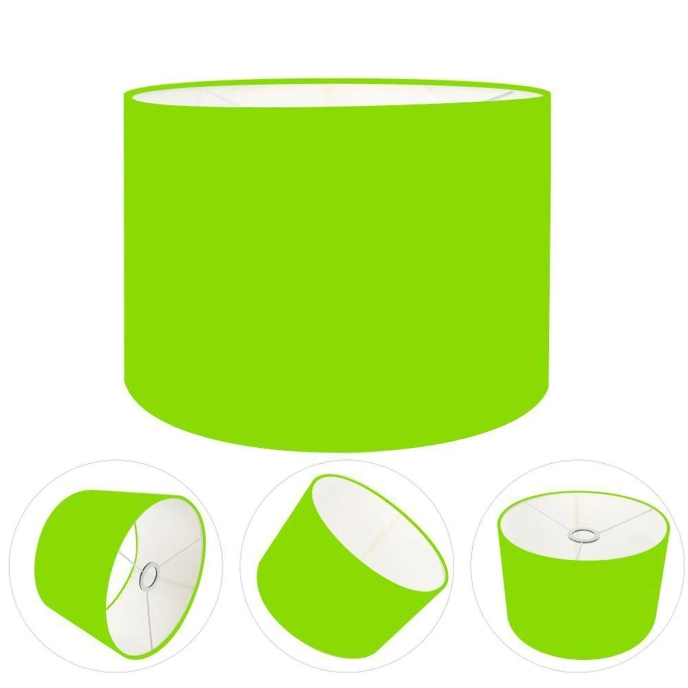 Cúpula Abajur Cilíndrica Cp-7018 ø40x25cm Verde Limão