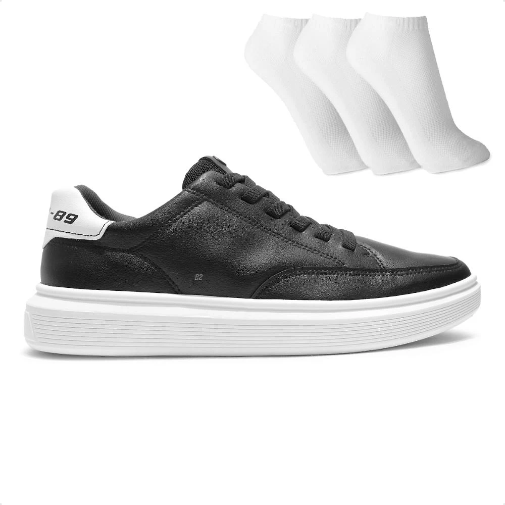 Sapatênis Pegada Fuse  Masculino + 3 Pares de Meias