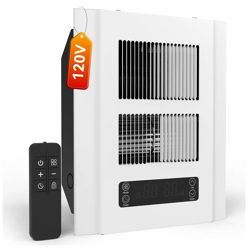 Aquecedor Elétrico Parede INFANDY Branco Termostato Digital Timer Trava Infantil 1500W 120V