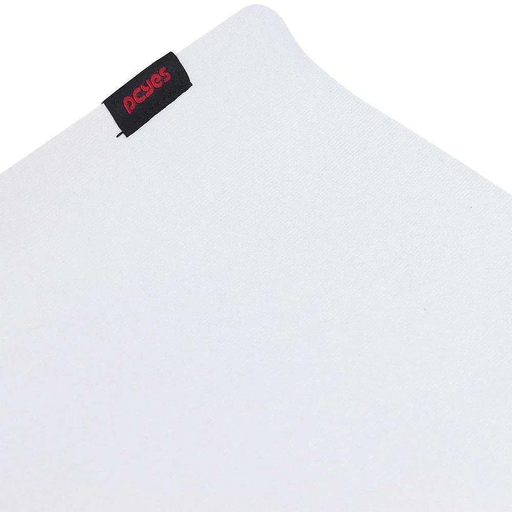 Mouse Pad Exclusive Superfície Espaçosa Base Suede Antiderrapante Branco Pcyes