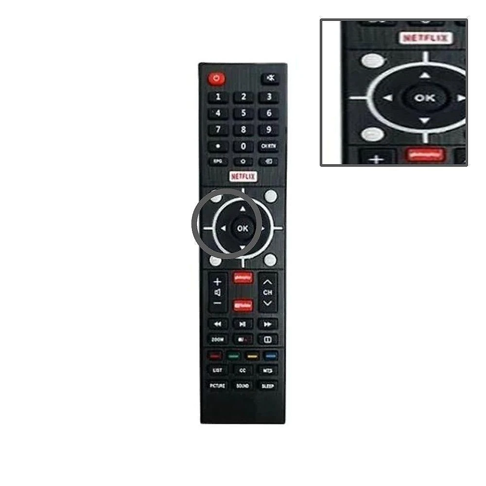Controle Remoto Grupo MXT 01380 CT-6810 TV LED Semp Toshiba Netflix Youtube