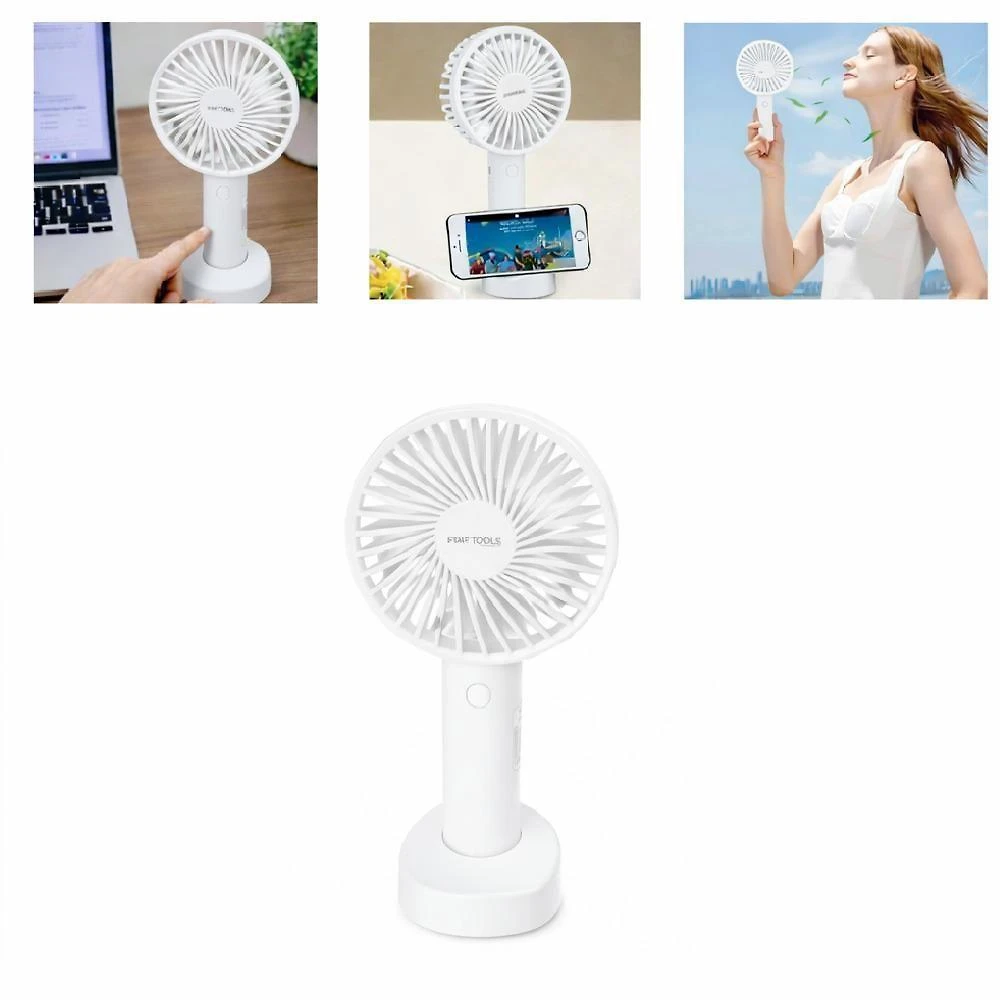 Mini Ventilador Portátil Usb Yeet 3 Velocidades Branco Mini Ventilador Usb Portatil Mao Recarregavel