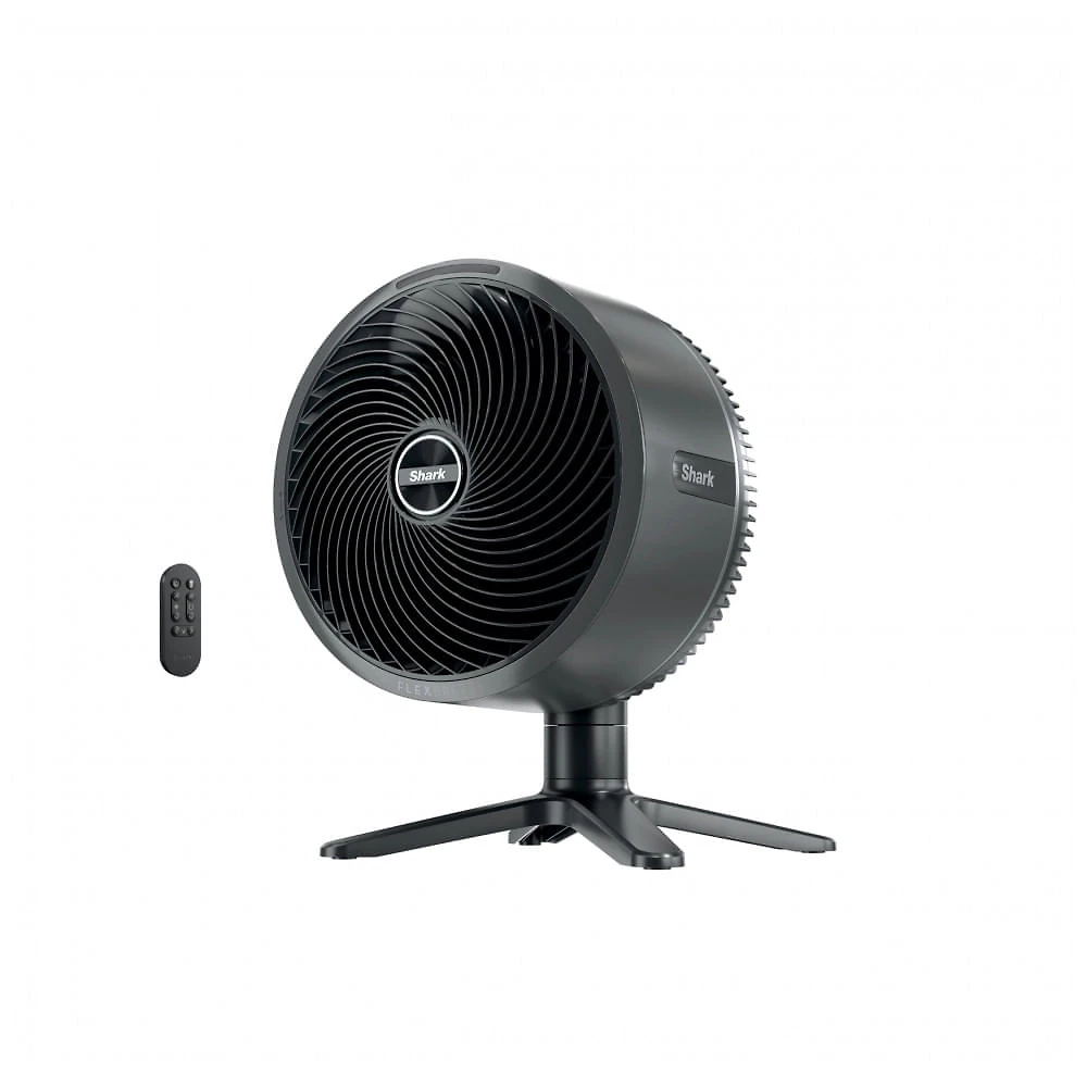 Ventilador Shark FlexBreeze TableMate portátil de mesa, indoor & outdoor, com fio e sem fio, cinza carvão, 110V