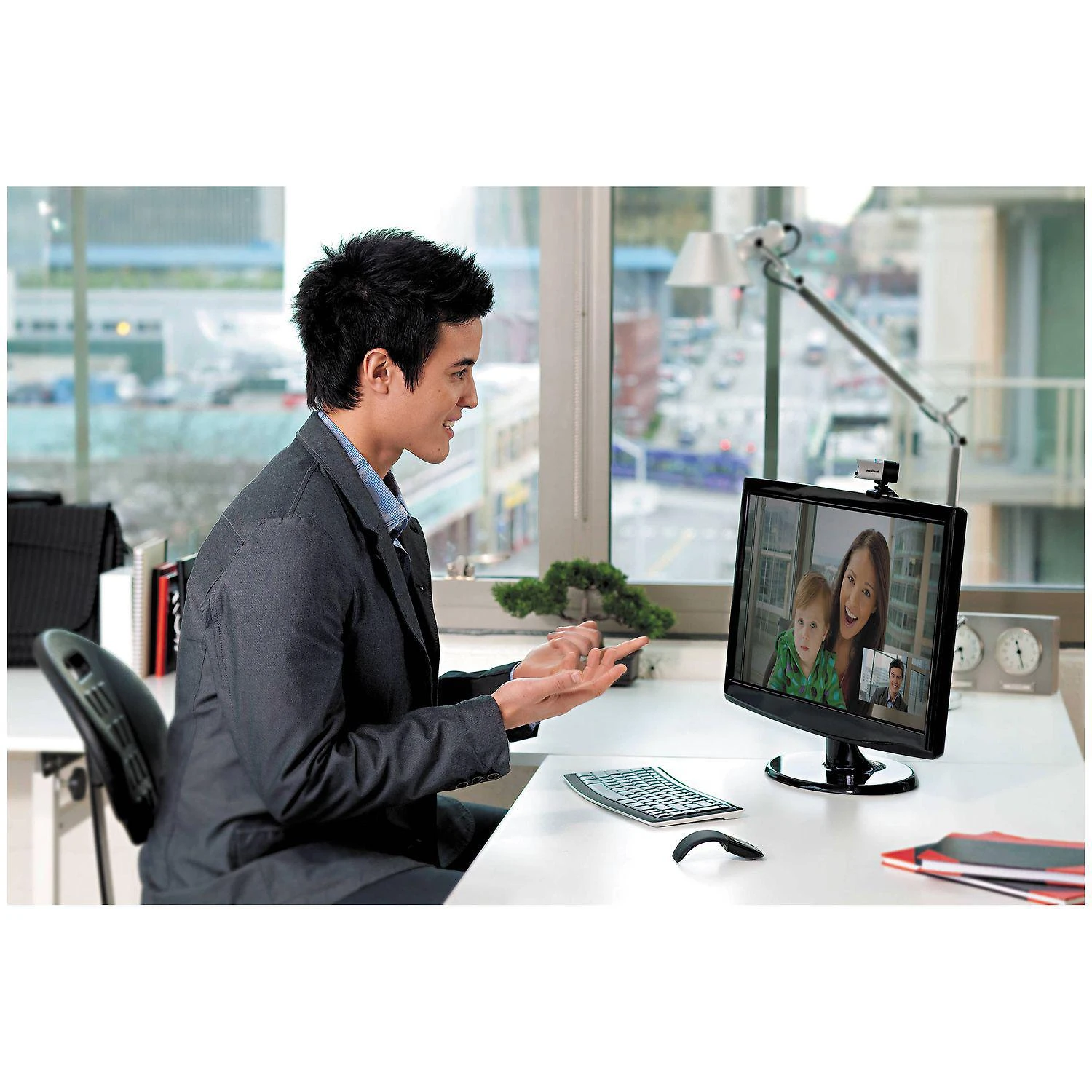 Miniatura Webcam Microsoft Lifecam Studio for Business 1080 P 5 Wh-00002