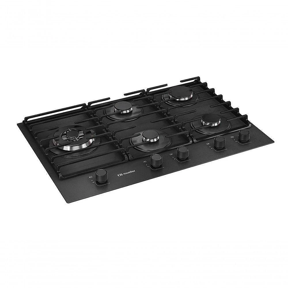 Cooktop Mueller 5 Bocas Antiaderente com Grades de Ferro Fundido MCG5BN Bivolt