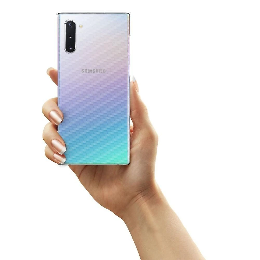 Película Traseira De Fibra De Carbono Transparente Para Samsung Galaxy Note 10 Plus - Gorila Shield