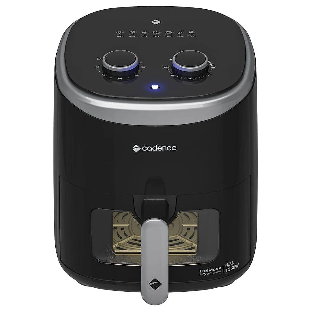 Fritadeira Sem Óleo 4,2L Cadence Com Visor Delicook Fryer Show 110V