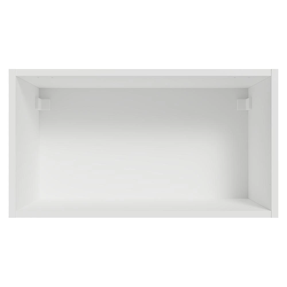 Armário aéreo 60 cm 1 porta basculante branco/azul vik madesa