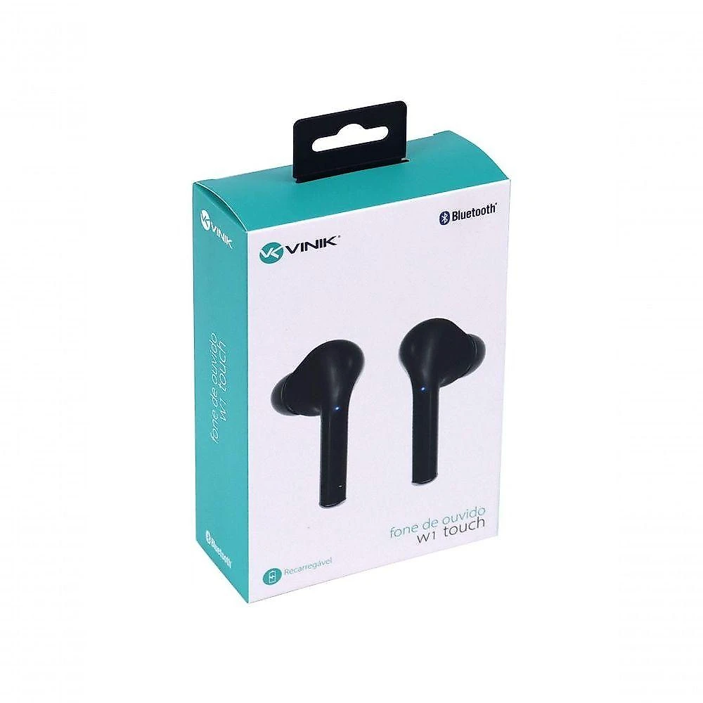 Fone De Ouvido Bluetooth W1 Touch - Preto