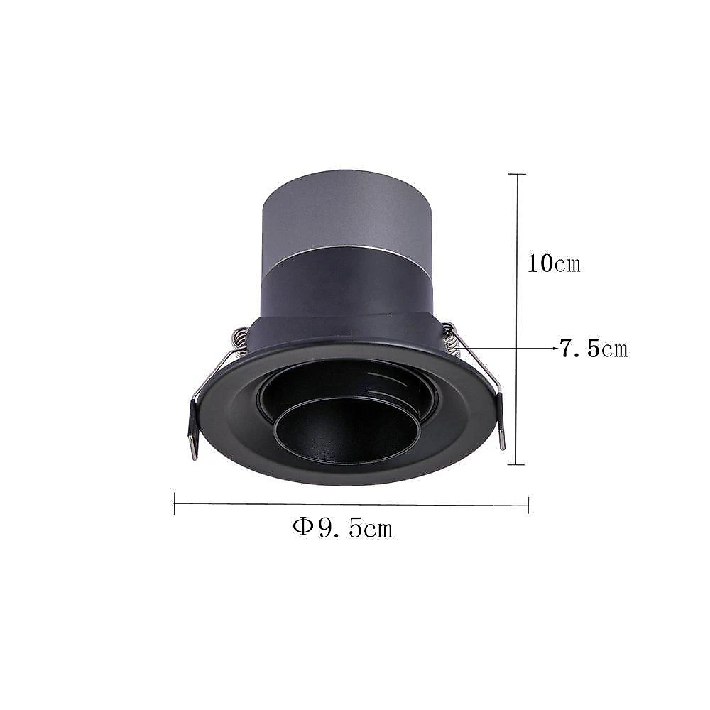 Spot De Embutir Nordecor Lova Led 15-60° Alto Irc 97 10w Bivolt Preto - 2700k - Luz Amarela
