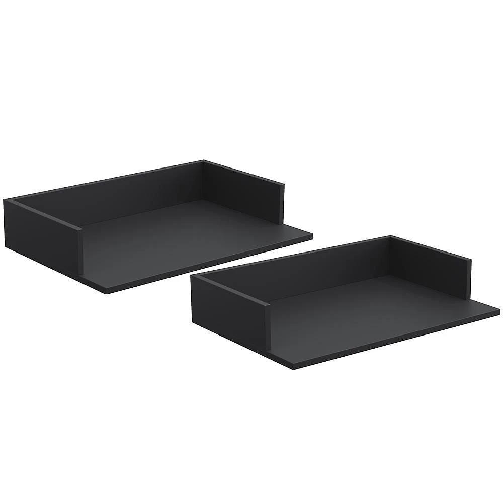 Kit 2 Suportes Suspensos Para Micro-Ondas 60X40cm Preto