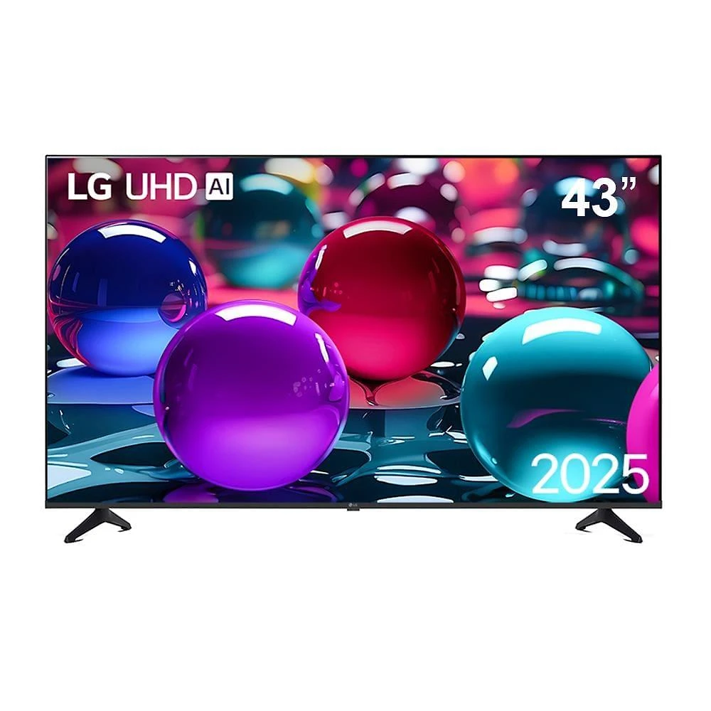Smart tv 4k lg 43" uhd 43ua7500psa processador a7 gen8 alexa integrado otimizador de jogos