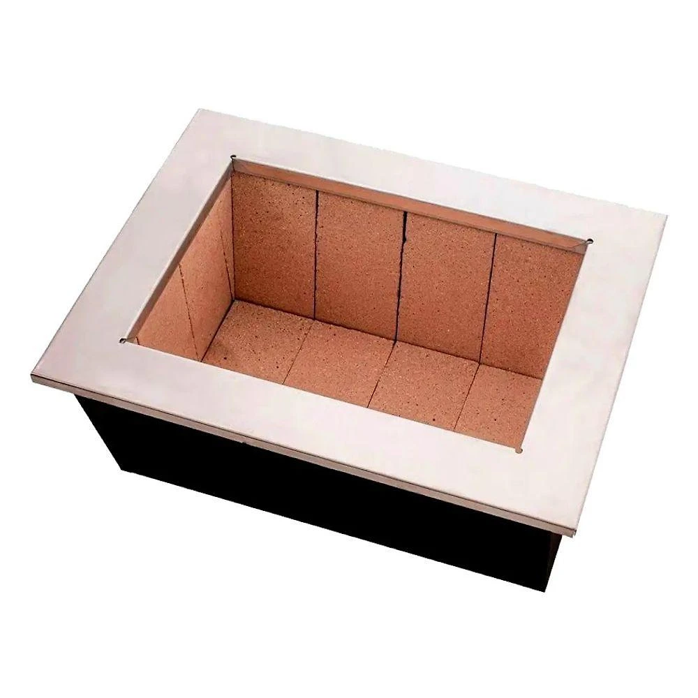 Churrasqueira Caixa Braseiro Gourmet em Aço 60x45x28cm Preta Metalmig