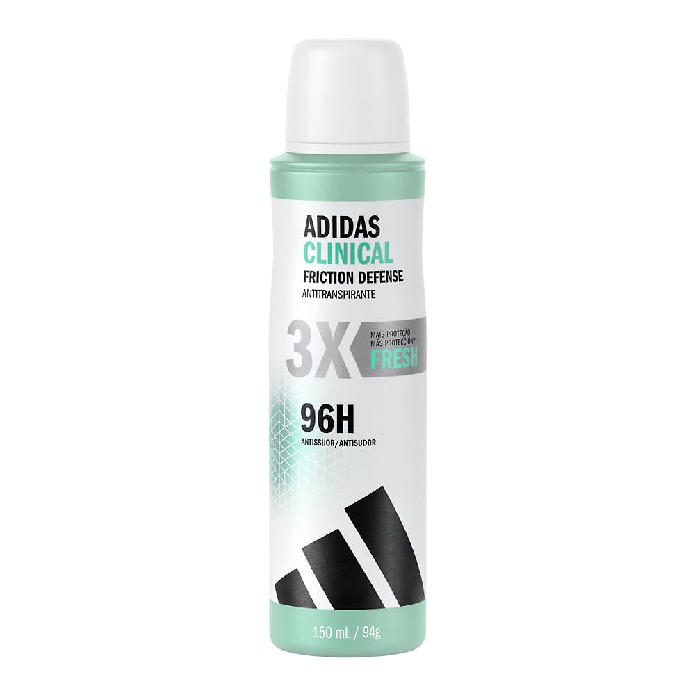 Desodorante Adidas Clinical Friction Defense Aerosol Fresh 96h Antissuor Antitranspirante 150ml