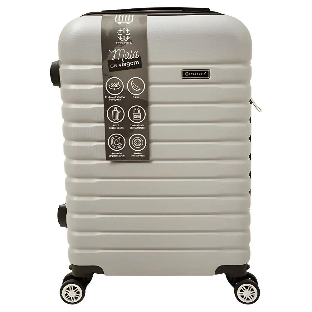 Mala De Viagem C- Rodas 10 Kg Moment Cinza