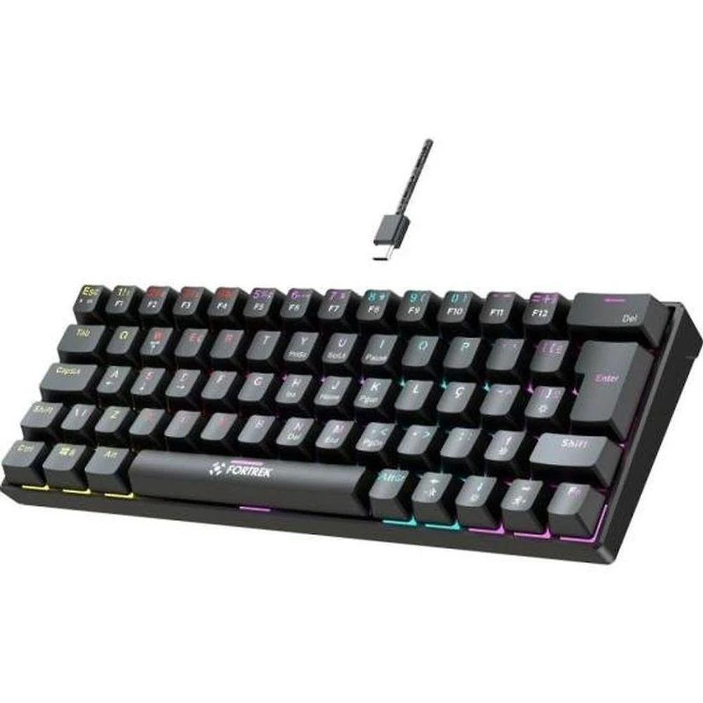 Miniatura Teclado Gamer Mecânico Fortrek Gravity 65 Compact Switch