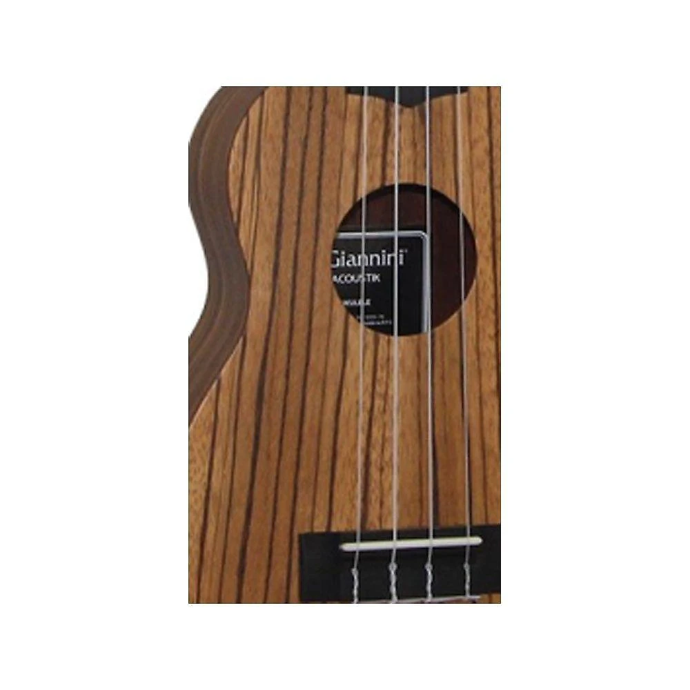 Ukulele Soprano Acústico Com Bag Guk-21 Zw Zebra