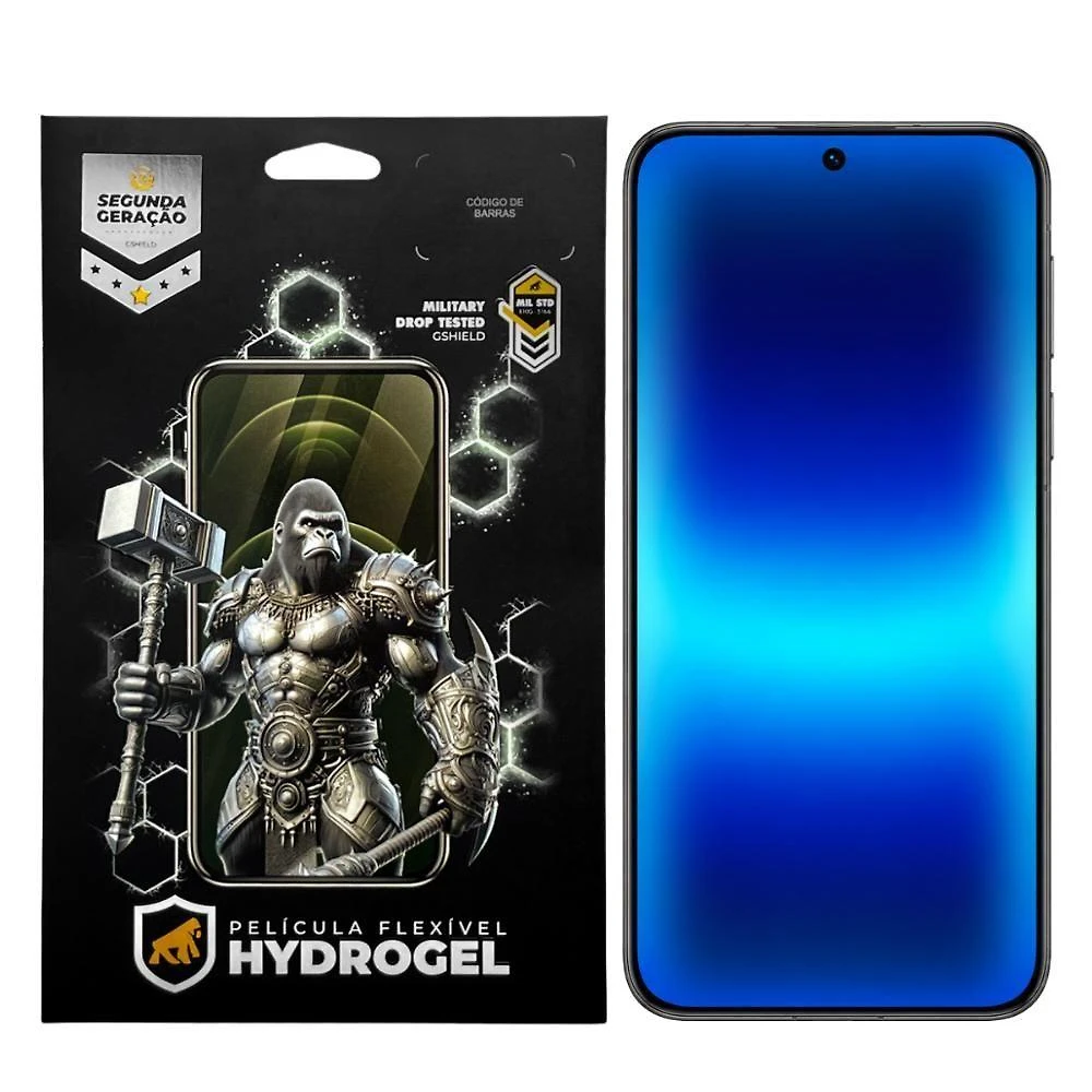 Película Protetora Gshield Pura 90s Pro Max Hydrogel HD 0,19mm 97% High Definition Transparente