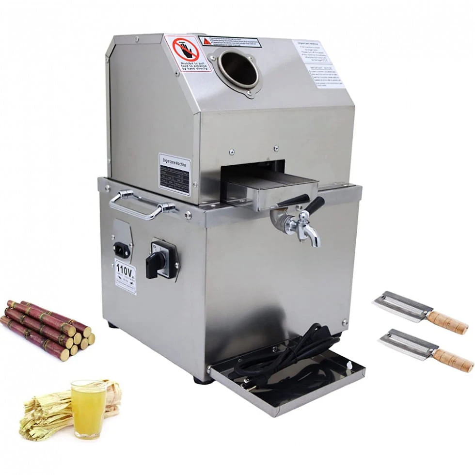 Moedor de Cana Elétrico Profissional com 3 Rolos Extrator, 110V, INTSUPERMAI, Prata