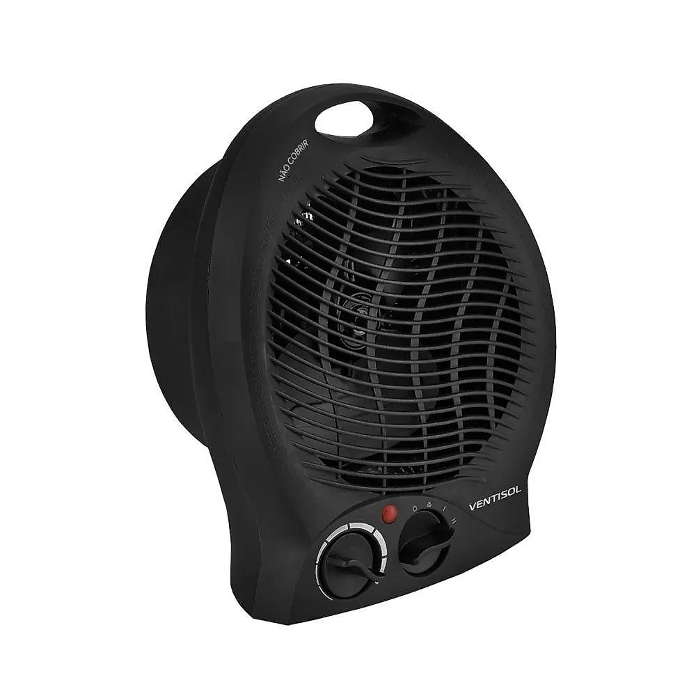 Aquecedor Doméstico A1 Elétrico 2 Níveis com Protetor Térmico Preto Ventisol 220V