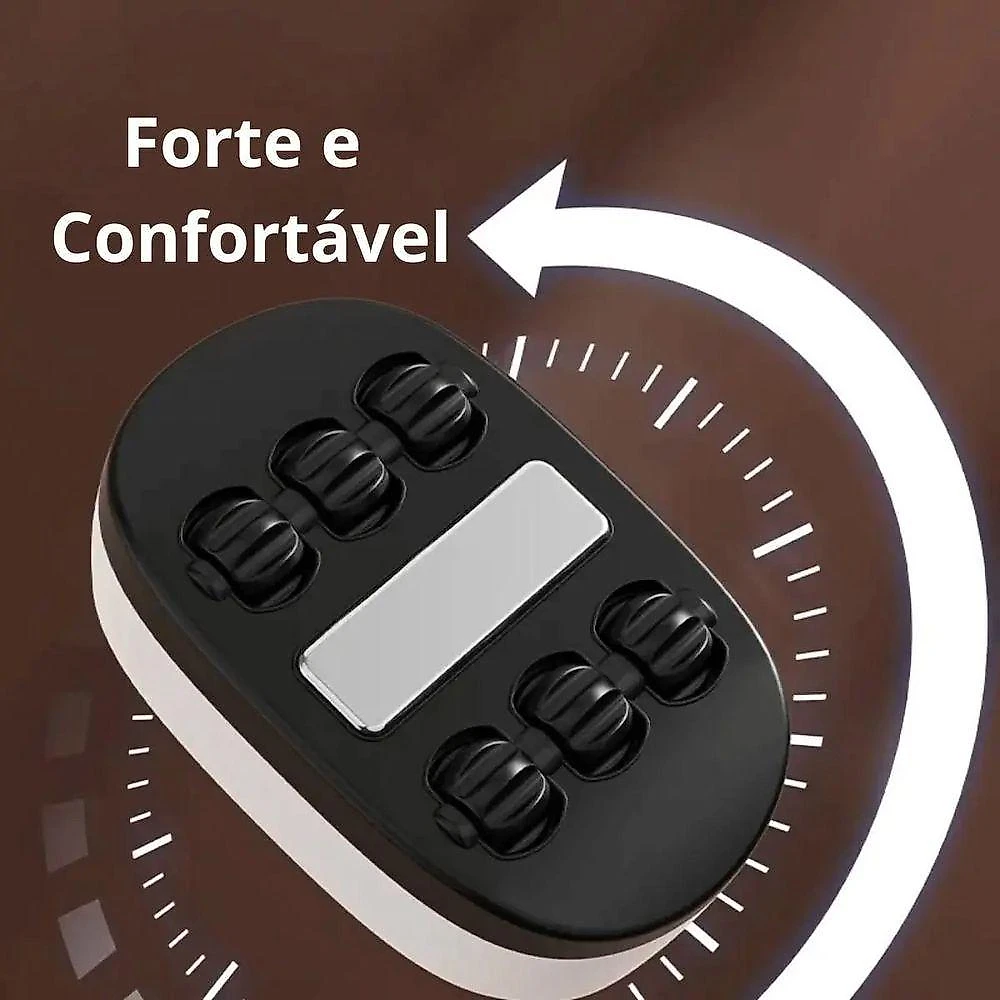 Massageador Corporal BSL3673 com Vibração e Aquecimento 6 Pontos Branco Braslu
