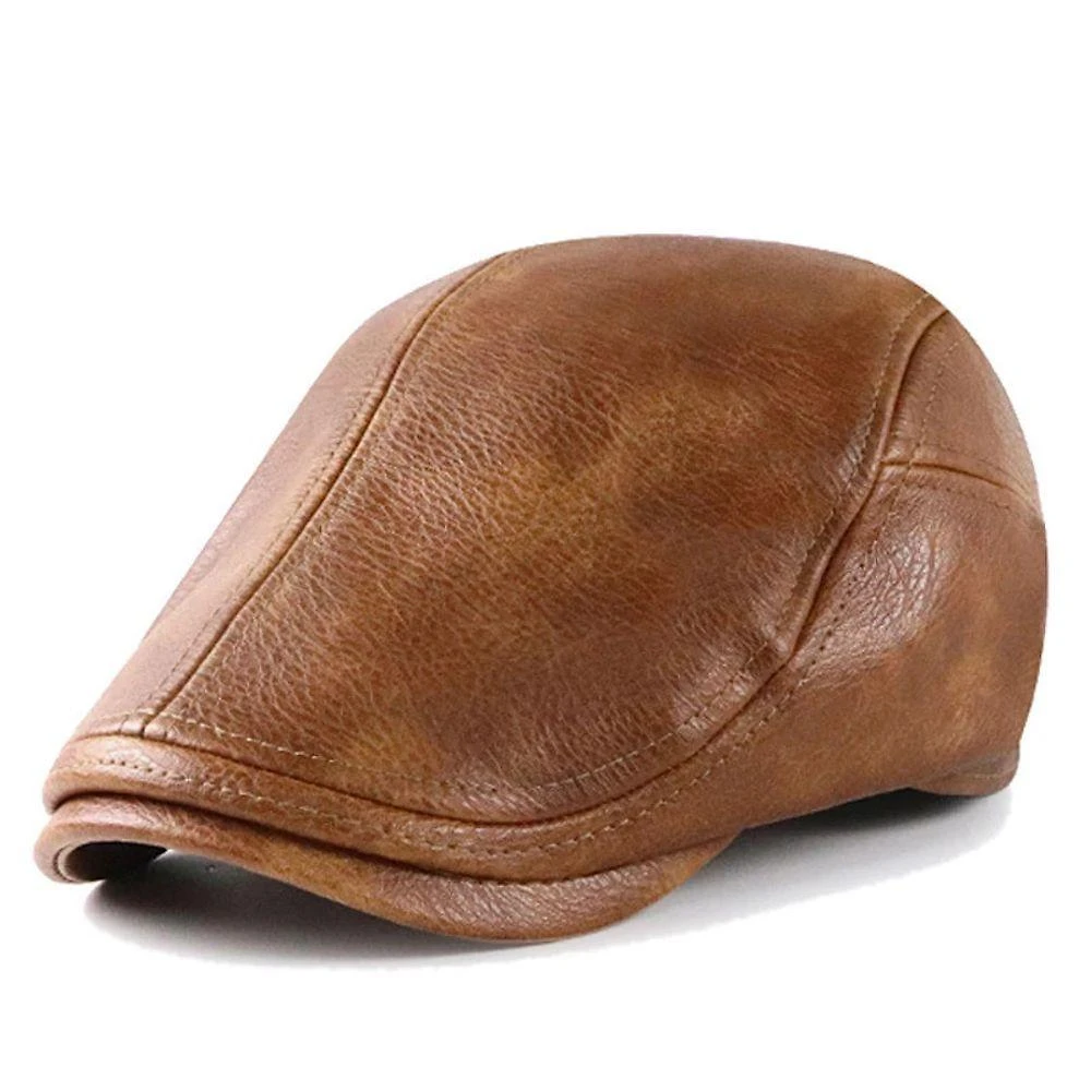 Boina Estilo Americana Qualidade Especial Ajustável Marrom 58cm