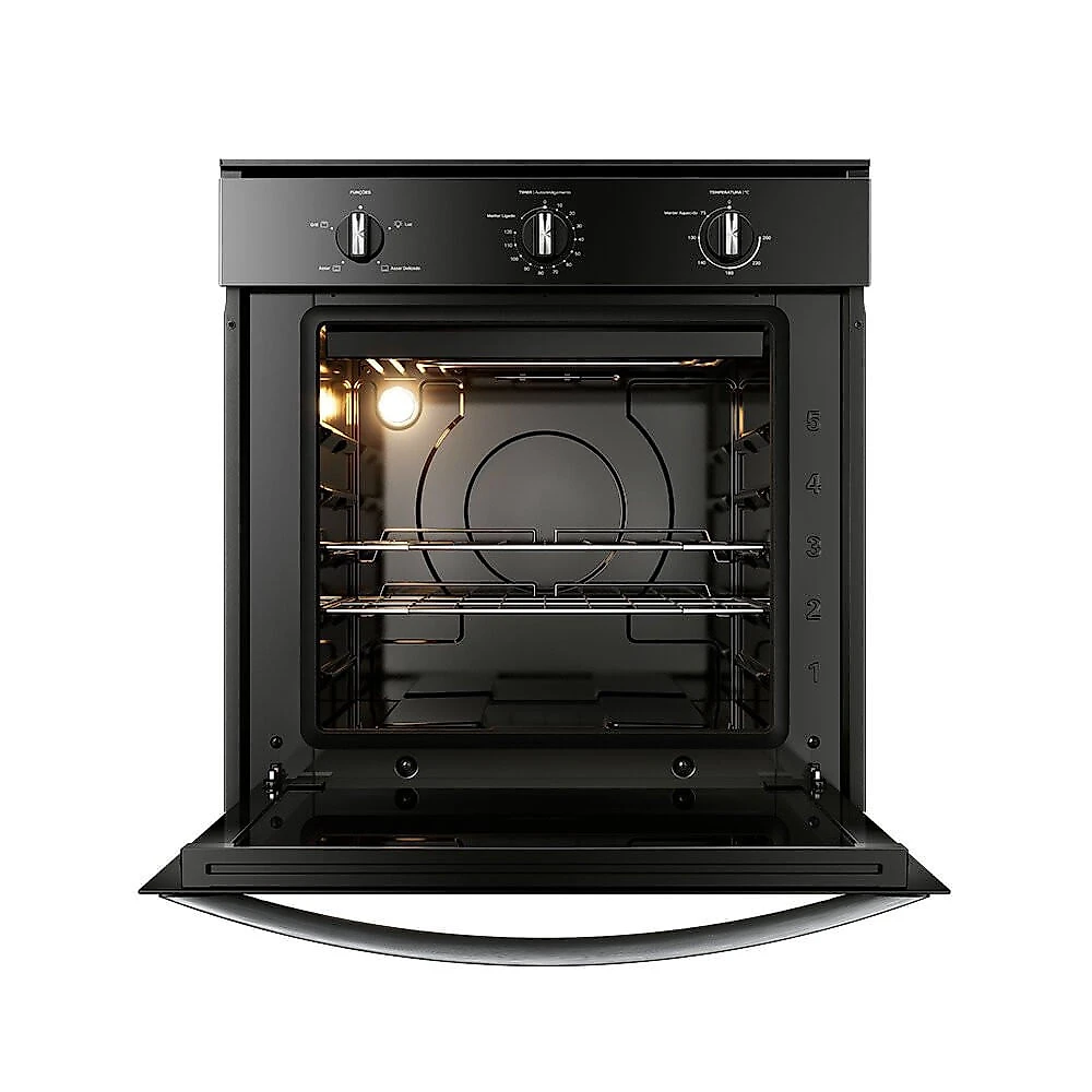Forno de Embutir Elétrico Consul 84 Litros Timer Autodesligamento - COB84BE Preto - 110V