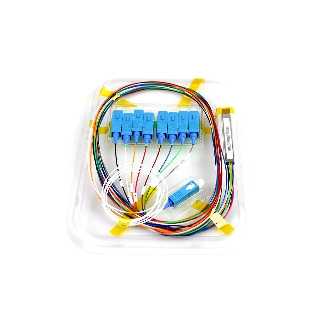 Cabo Optico Splitter Evus Plc 1x8 Sc- Upc 1m G657a1